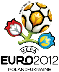 Exciting logo of Euro cup football 2012
