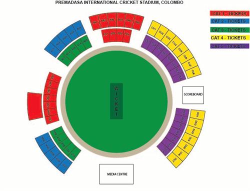 Premadasa Stadium T20 Venue layout